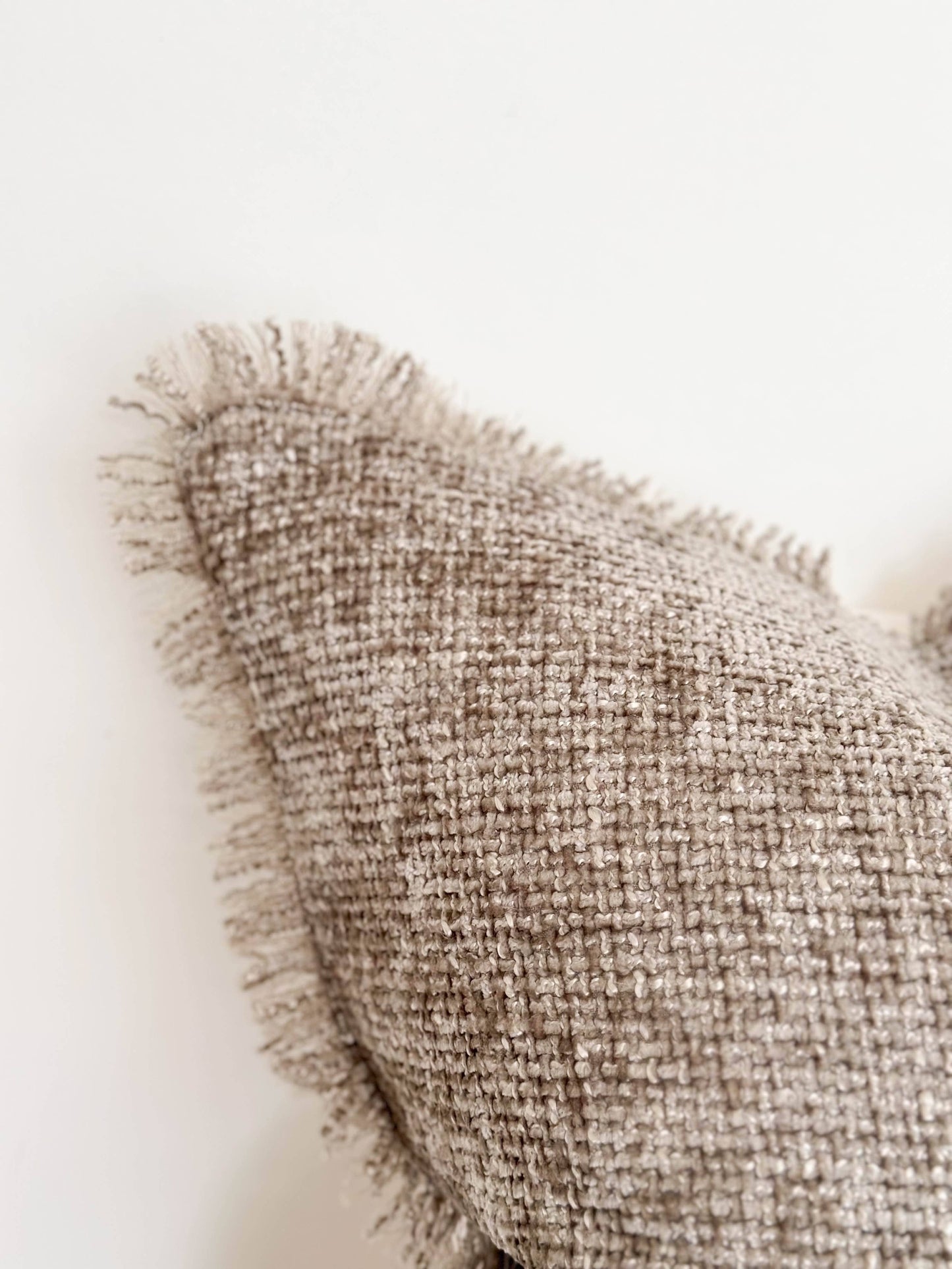 Sienna Chenille Cushion Cover 45x45 - Two Toned Fringed