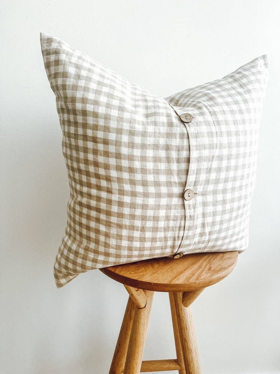 Linen Cushion - Gingham