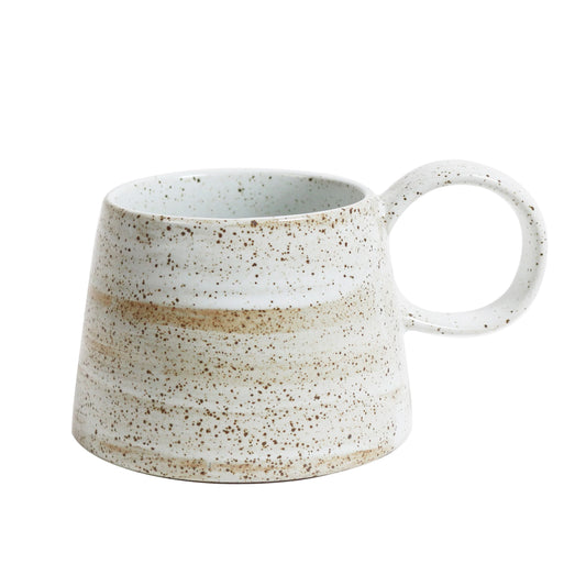 Large Handled Ceylon Mug | White