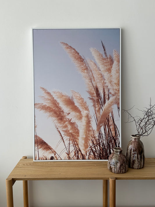 Pampas Sky Framed Print