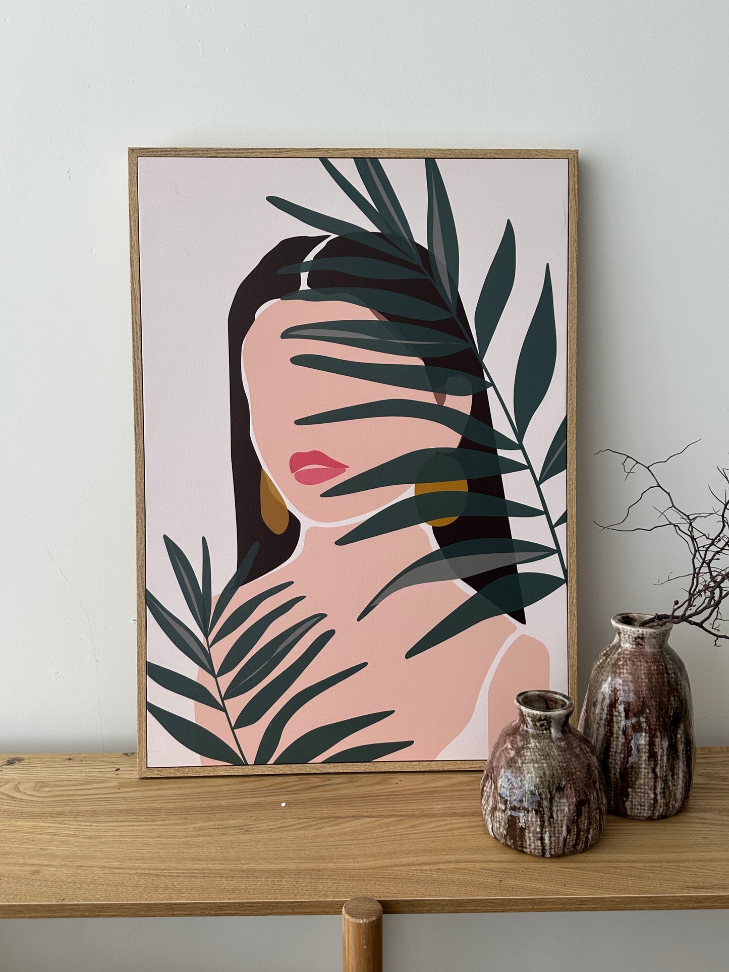 Floral Girl Framed Print