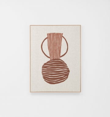 Framed Screenprint | Ceramic Study Rust 1