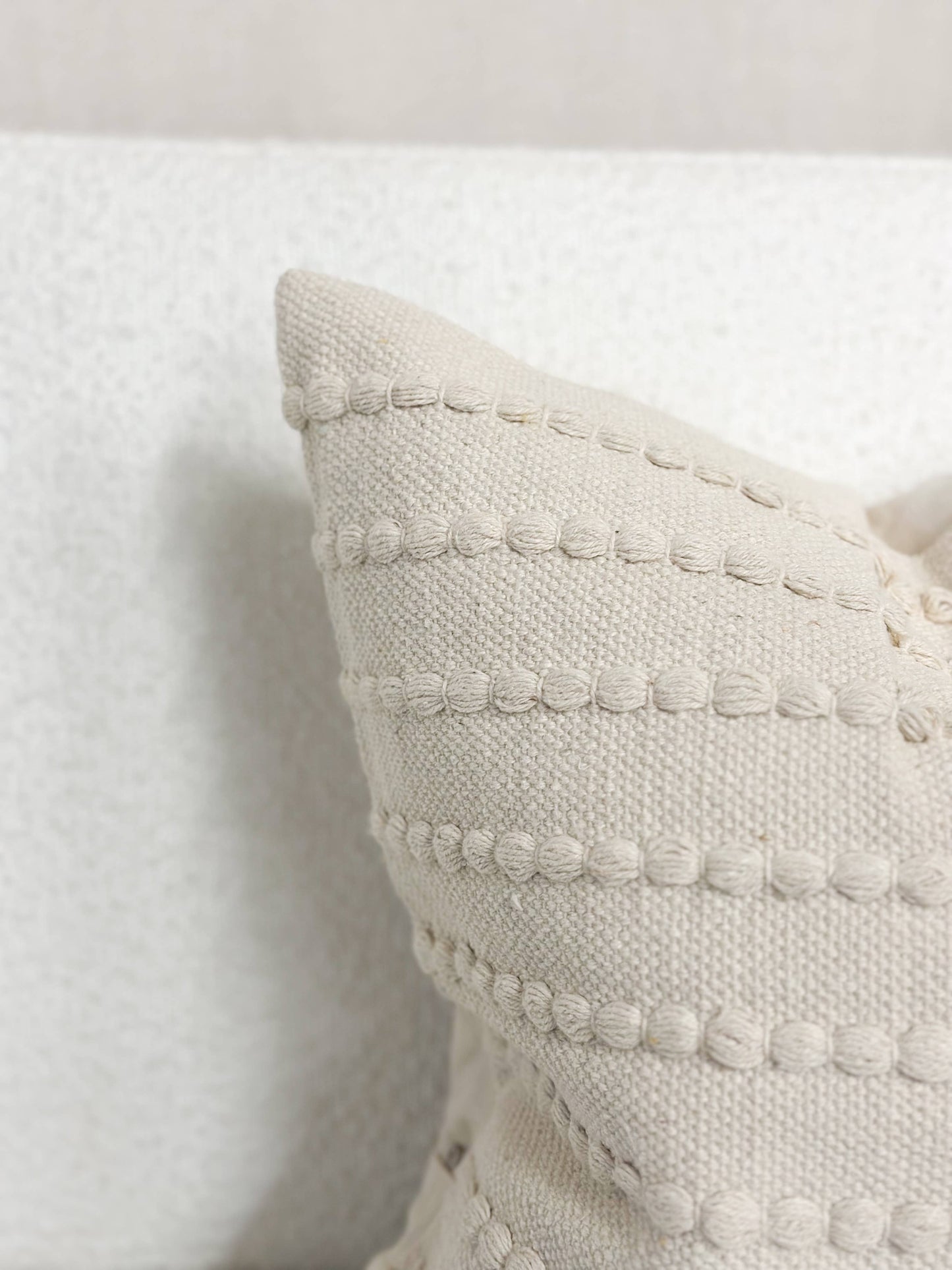 India Cream Luxe Cotton Cushion Cover 53x53