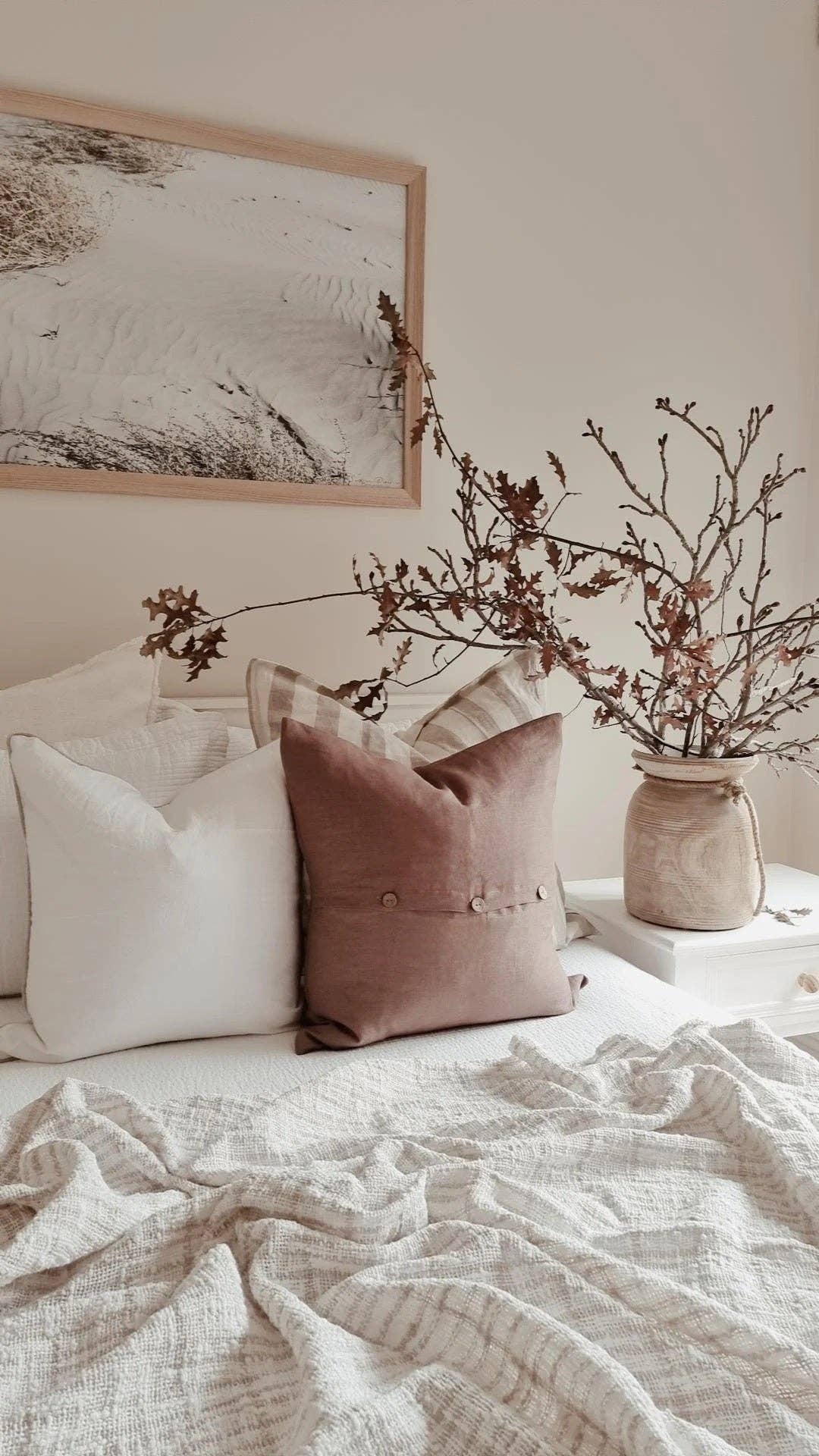 Linen Cushion - Clove