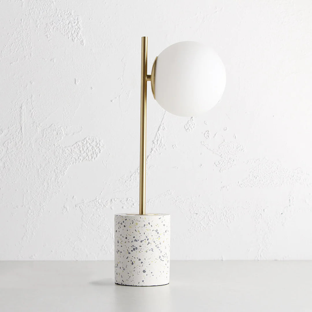 Domo Lamp | Terrazzo + Gold